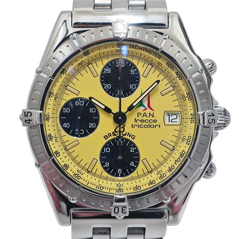 breitling pan frecce tricolori yellow|breitling chronomat white dial.